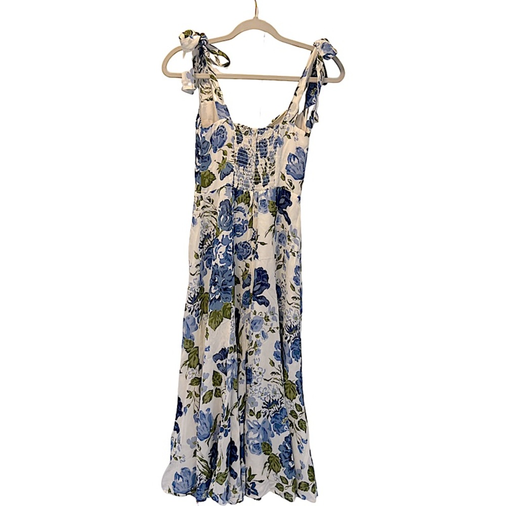NWT REFORMATION Nadia floral-print midi dress Size 2P - Picture 5 of 12